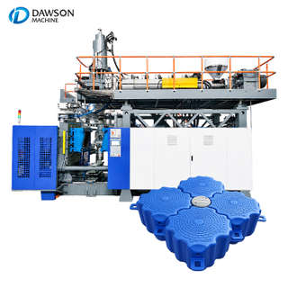 Máquina de moldeo por soplado de cubos de dique flotante de plástico, equipo de producción de pontones de HDPE con rendimiento de extrusión estable