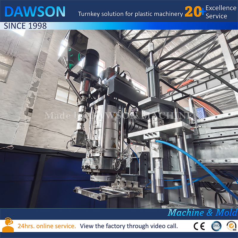 Máquina moldeadora por extrusión y soplado de cabezal único de 30L, máquina para fabricar bidón de HDPE para fabricación de bidón de plástico HDPE
