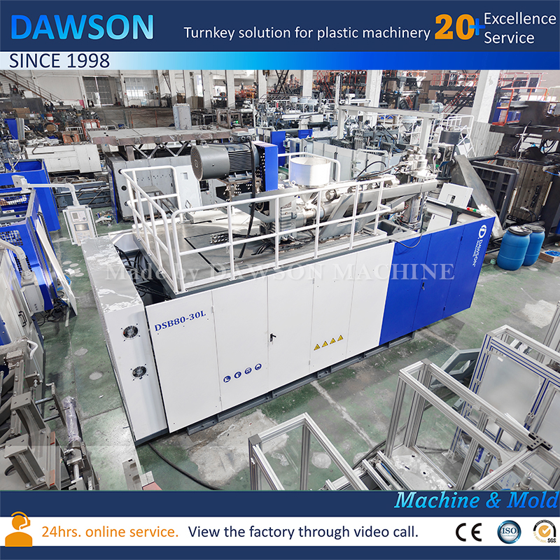 Máquina de moldeo por extrusión y soplado de latas de plástico HDPE 10-30L para envasado de fertilizantes agrícolas