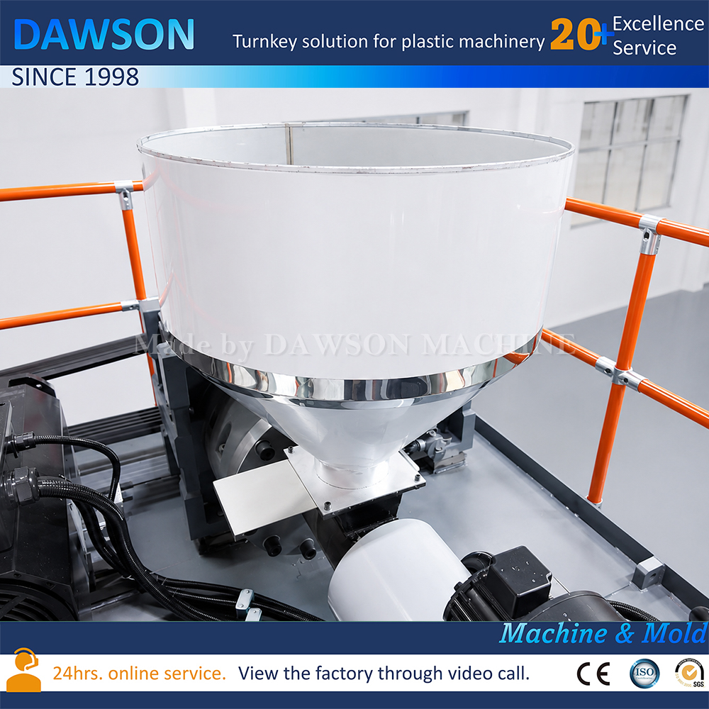 Máquina de moldeo por soplado de cubos de dique flotante de plástico, equipo de producción de pontones de HDPE con rendimiento de extrusión estable