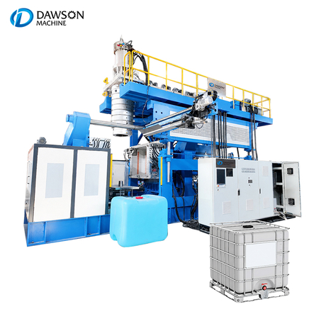 Máquina automática de moldeo por soplado de tanque IBC, máquina para fabricar tanques de extrusión de capacidad de 500L y 1000L para planta de UHMWPE
