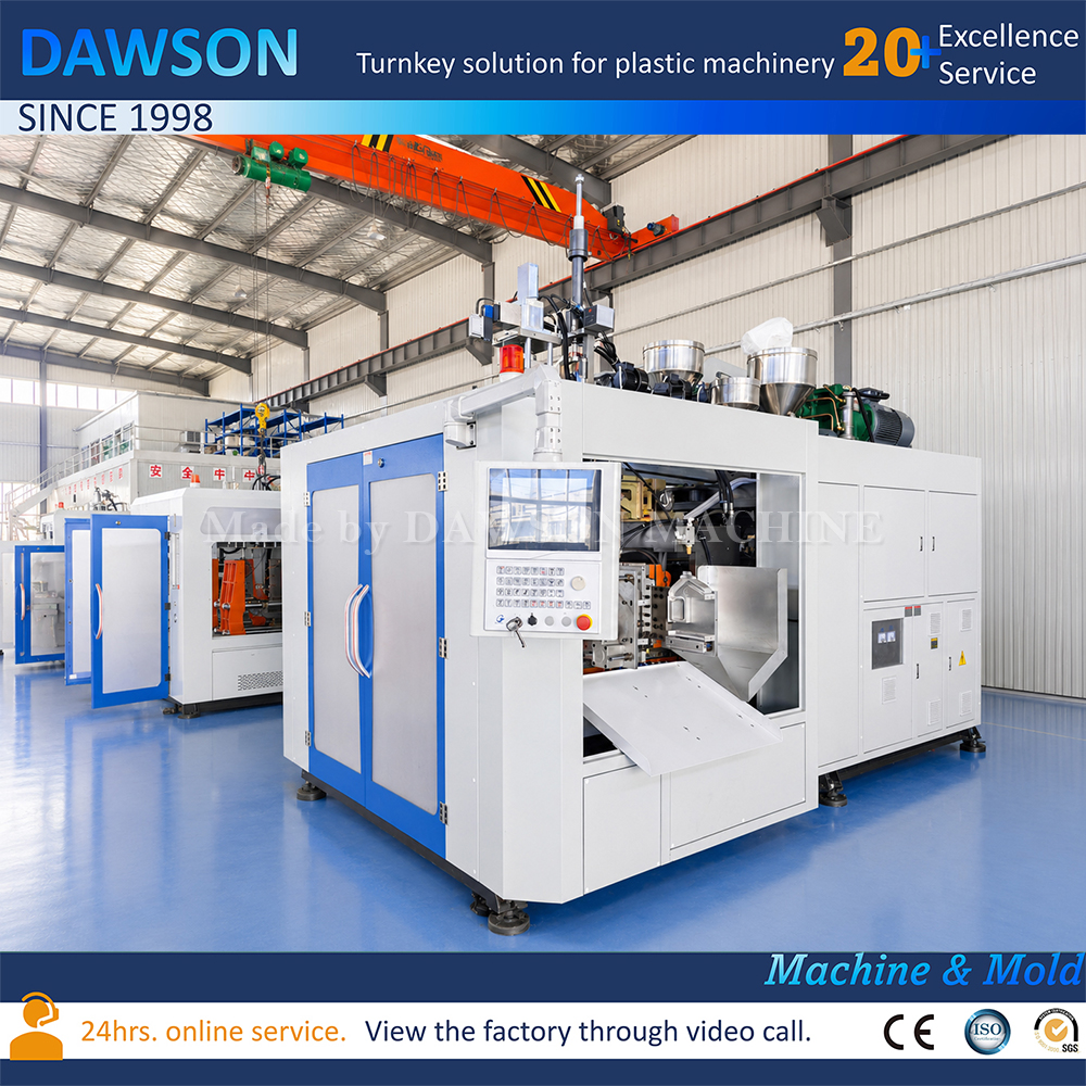 Máquina automática de fabricación de botellas de plástico Máquina de moldeo por extrusión y soplado de 3 capas para línea de producción de botellas de aceite lubricante de 4 litros