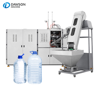 Pantalla táctil HMI 1500BPH máquina de moldeo por soplado de PET para botellas de agua potable de 3 galones para línea de llenado de agua potable