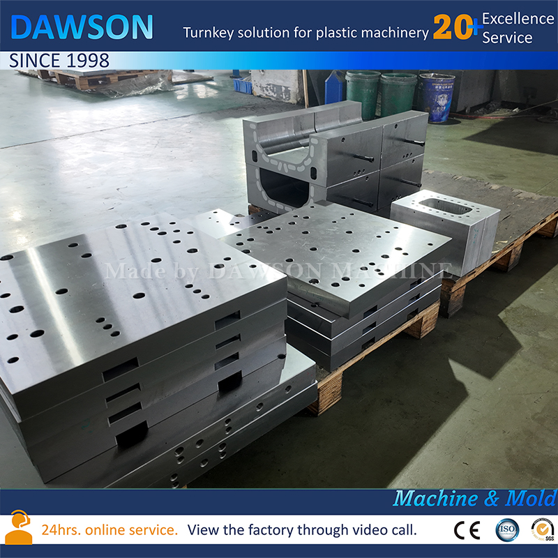 Molde de soplado de aluminio 7075 Molde de soplado de extrusión de HDPE 20L-60L para contenedores de lubricante
