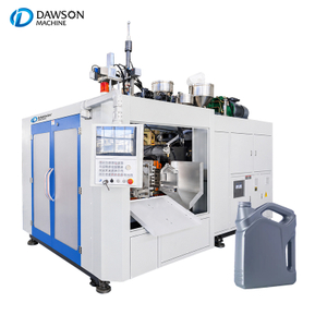 Máquina automática de moldeo por soplado y extrusión de HDPE de doble estación para la industria de envasado de aceite químico