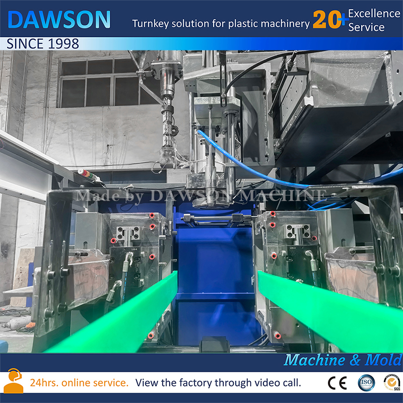 Máquina para fabricar bidón con cabezal de troquel único de estación única de alta velocidad para botellas de HDPE de 30 litros