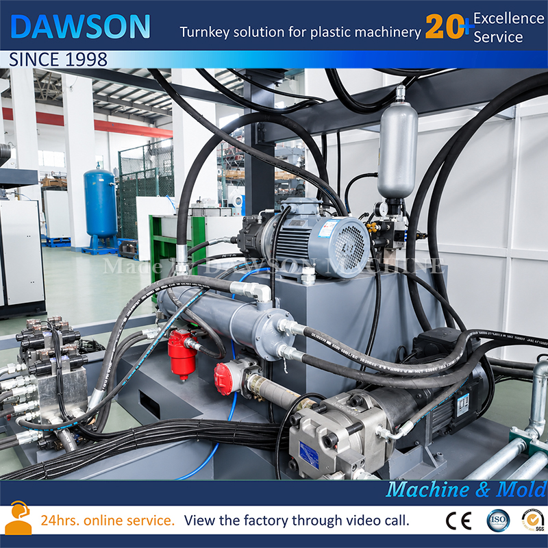 Máquina de moldeo por extrusión y soplado DSB80-30L, máquina de bidón de HDPE para envasado de líquidos industriales
