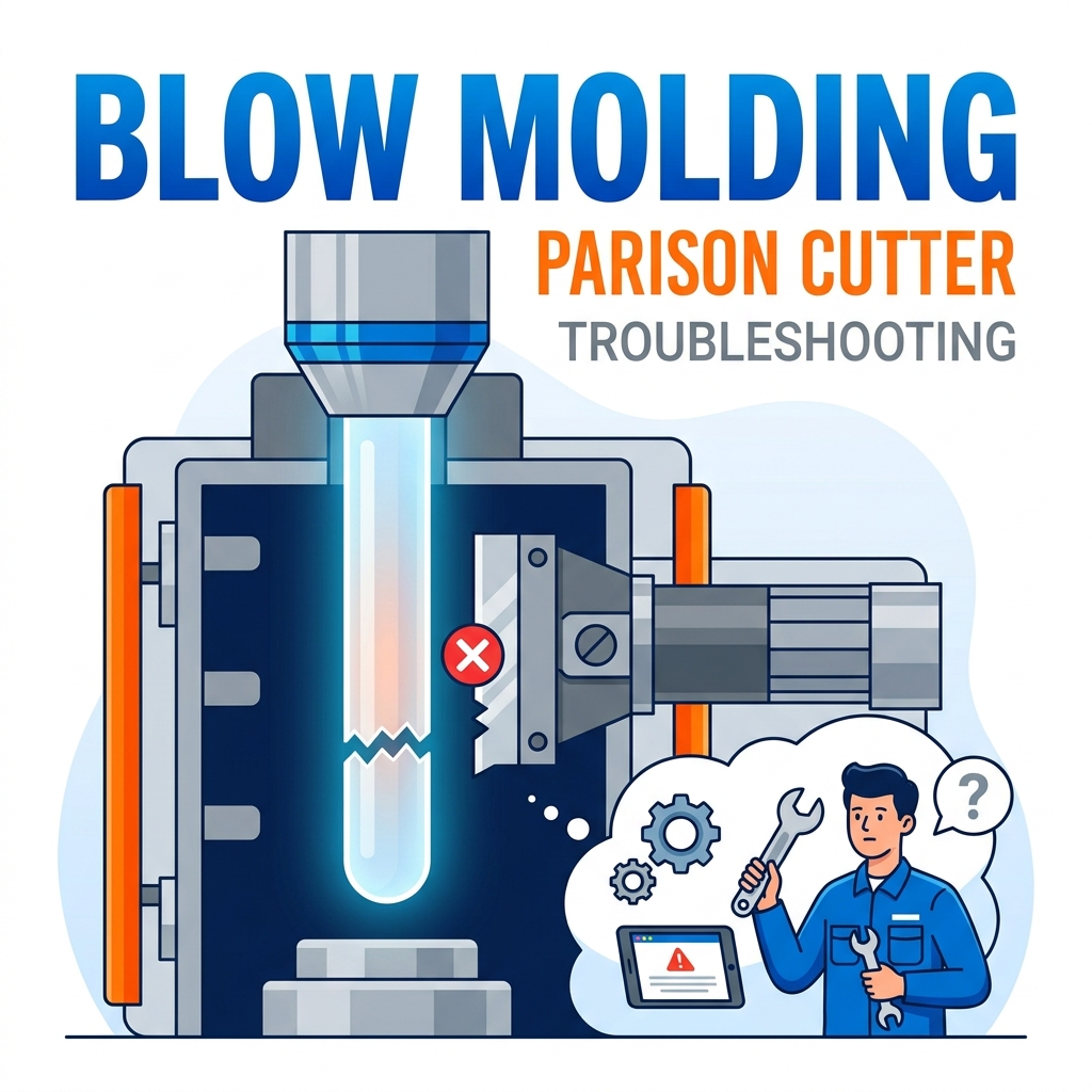 La máquina de moldeo por soplado Parison Cutter no corta: causas y soluciones